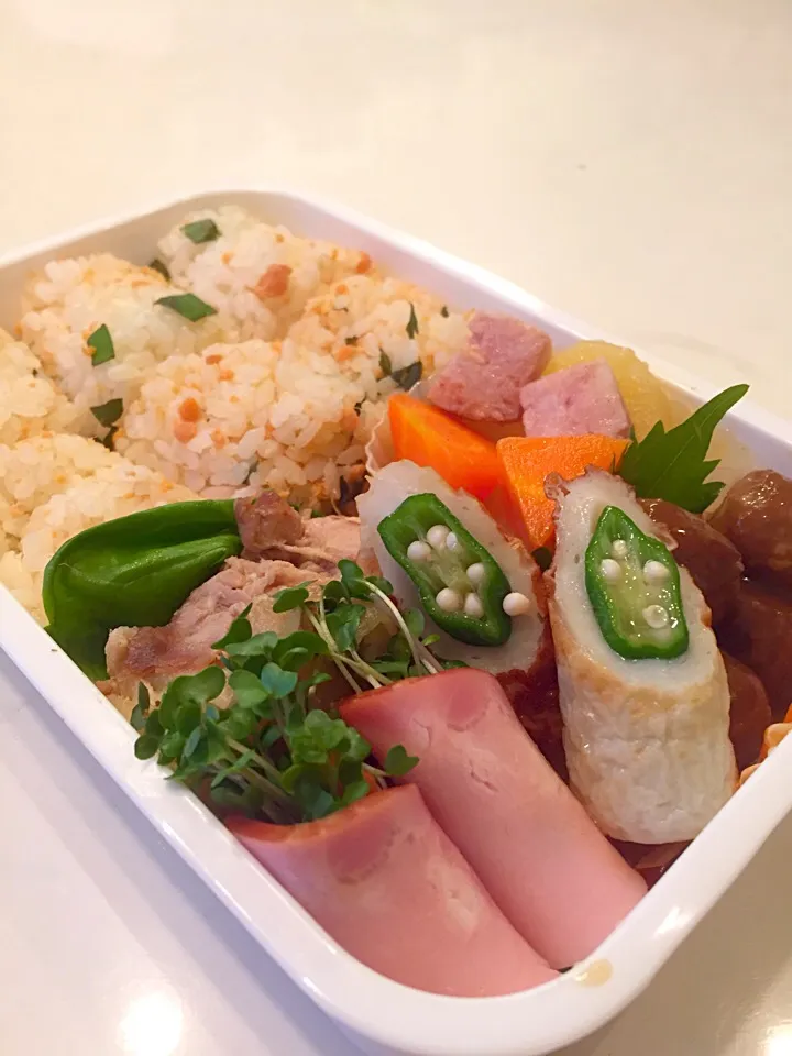 2015.10.10（土）
今日の旦那弁当|ちーりーるさん