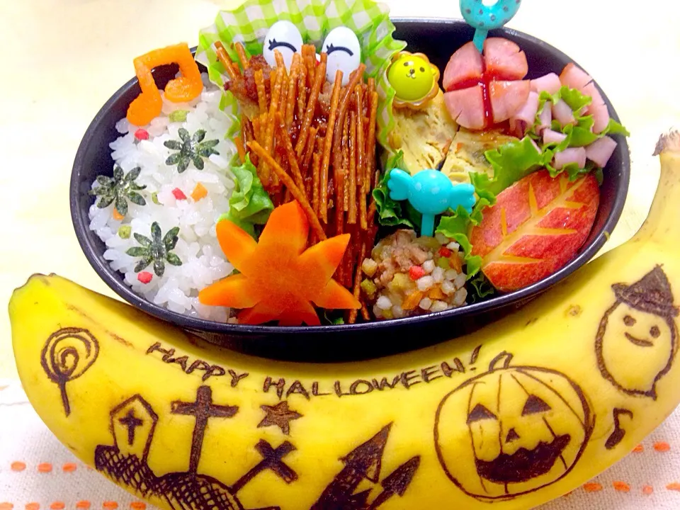 👻学童弁当🎃オータム🍁ハロウィン♫バナナート|tomokoさん