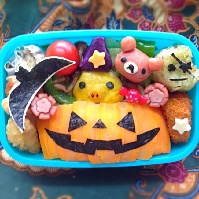 リラックマ弁当(ハロウィンバージョン)|さや-えんどうさん