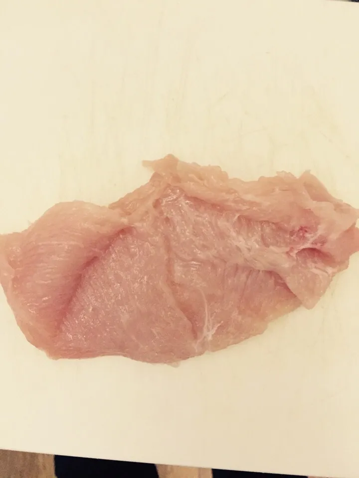 鶏胸肉 観音開き→包丁の先でさす|ぽよさん