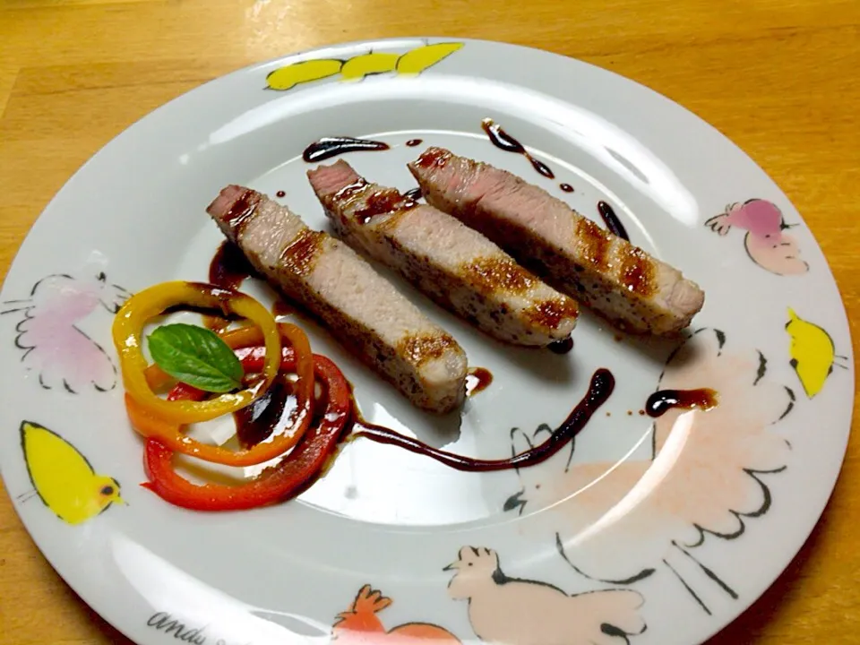 豚ロースをバルサミコソースで|Naoto Omasaさん