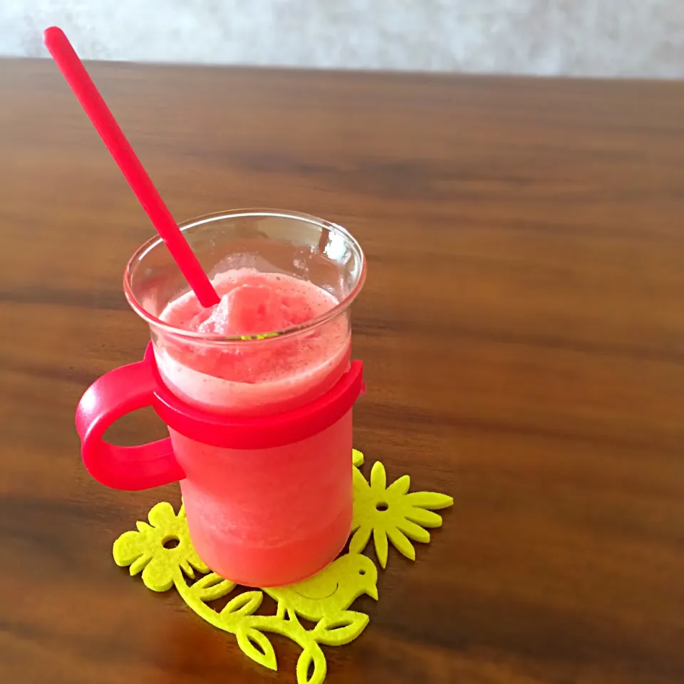 Watermelon yakult smoothie again|Tinky 🍒さん