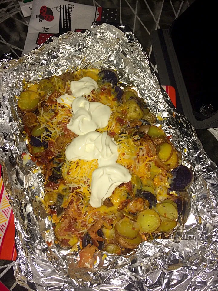 Grilled potatoes with bacon and cheese|ablasek17さん