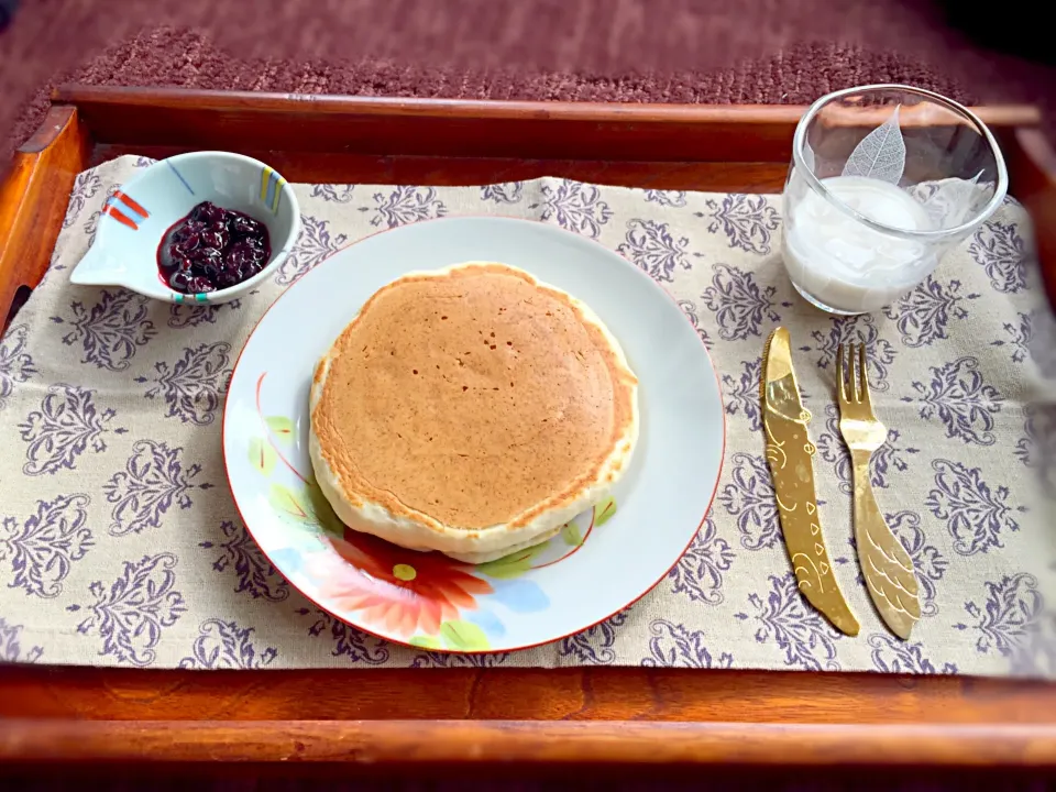 アーモンドミルクでホットケーキ♫|Chikako Umemuraさん