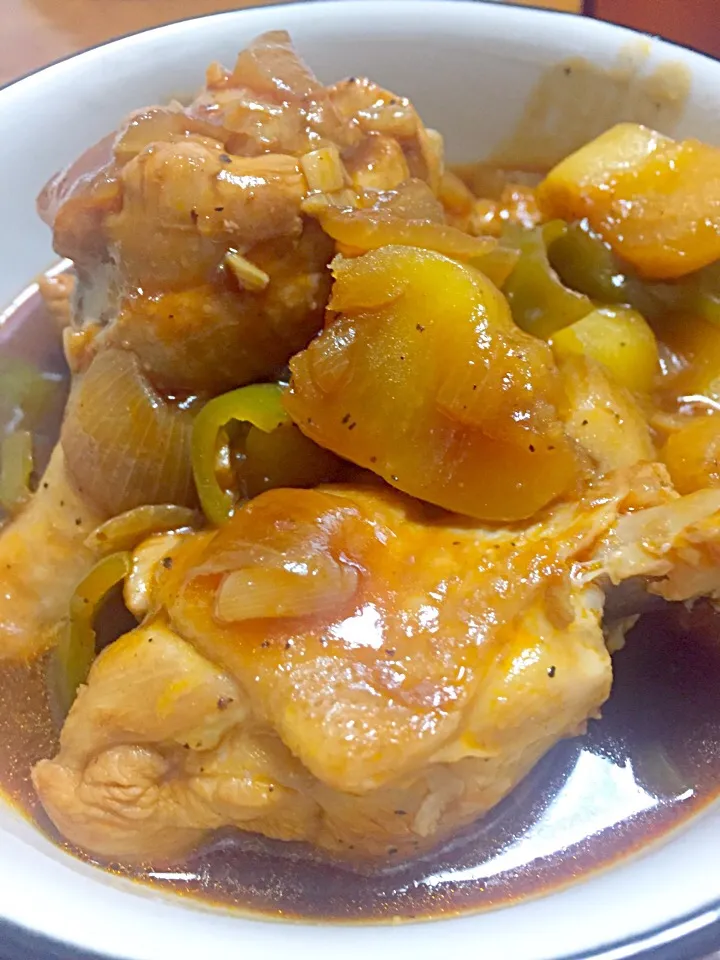 Snapdishの料理写真:Chicken Afritada|Maricris Ortiz-Domingoさん