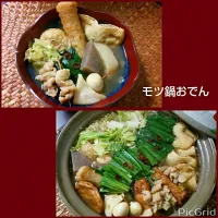 Snapdishの料理写真:今夜は、モツ鍋おでん♪