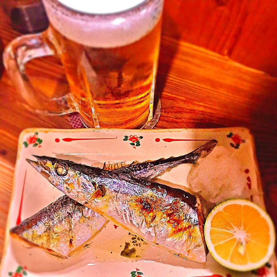 Snapdishの料理写真:秋刀魚で二杯目|ち〜おんさん