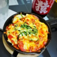 ポテトと小松菜のチーズオーブン焼き|kossyCampさん