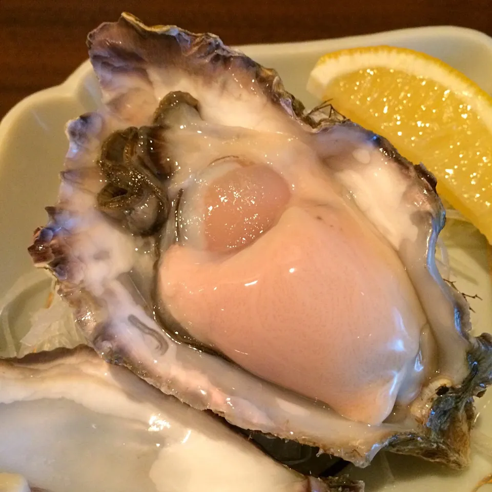 昆布森産生牡蠣  一個300円❗️もち二つ食べました(^^)|マユマユさん