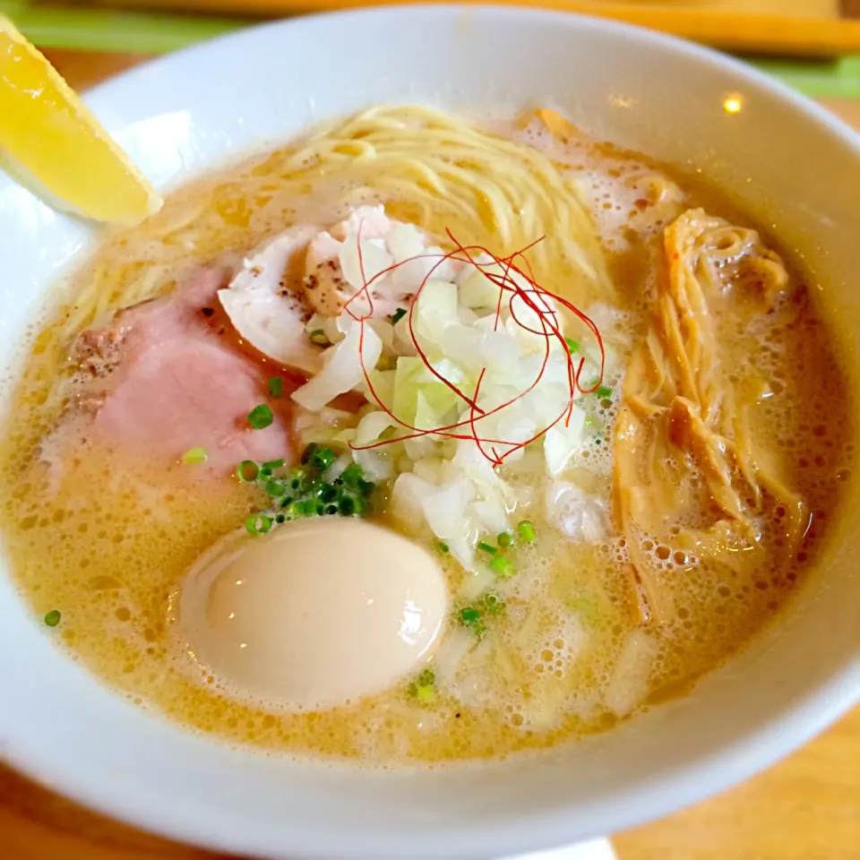 中華蕎麦はざま 特製鶏白湯蕎麦|nanpuuさん