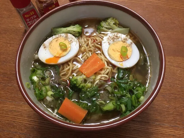 マルちゃん正麺🍜、醤油味❗️꒰✪ૢꇵ✪ૢ꒱ෆ⃛ෆ⃛ೄ✨|サソリさん