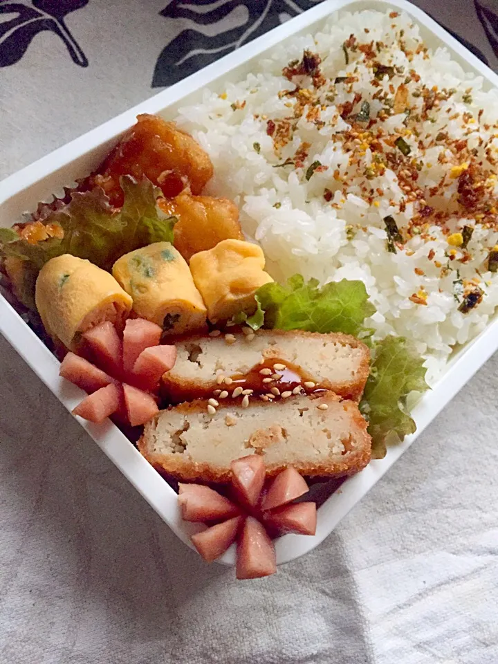 Snapdishの料理写真:旦那弁当♡手抜き|ma-iさん