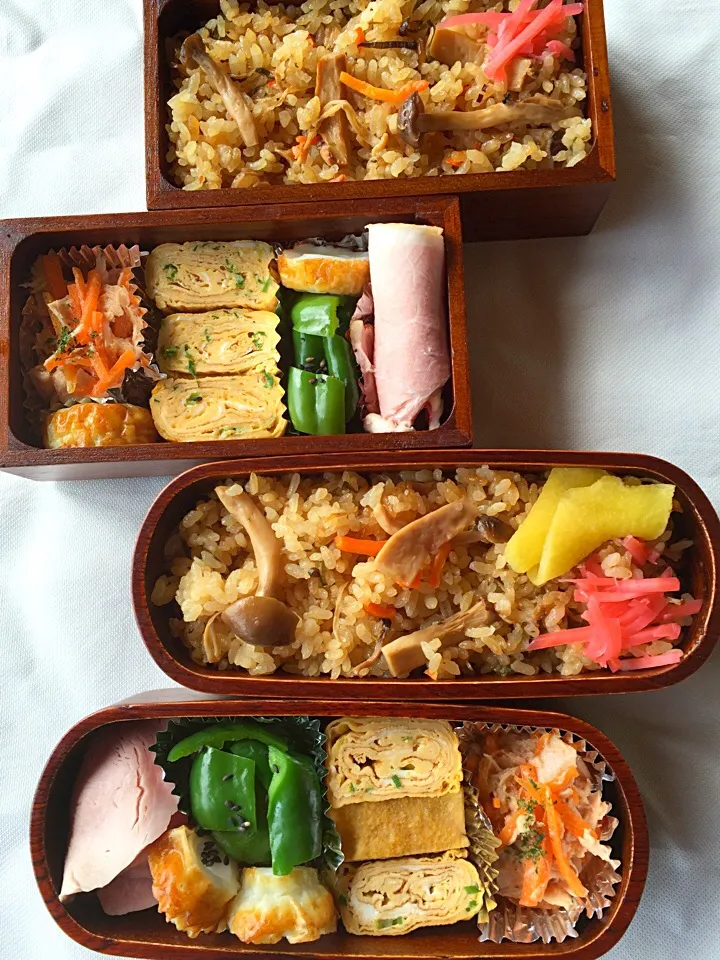 休日出勤のお弁当🍱 わっ‼️ほとんど茶色😅😱|椿さん