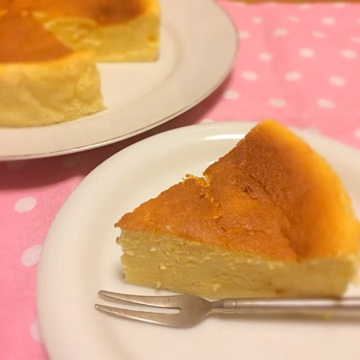 Snapdishの料理写真:スフレチーズケーキ|Tomokaさん