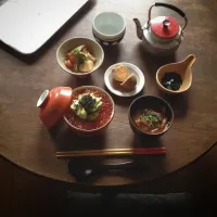 Snapdishの料理写真:“ 味付けたまごが余分な昼メシ ”