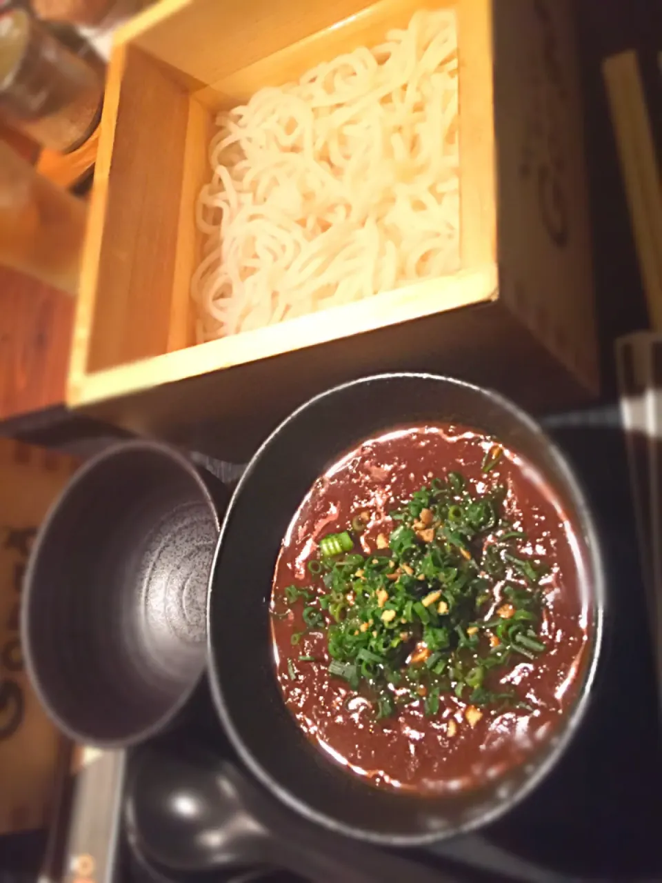 〆のつけ麺カレーうどん|てっどさん