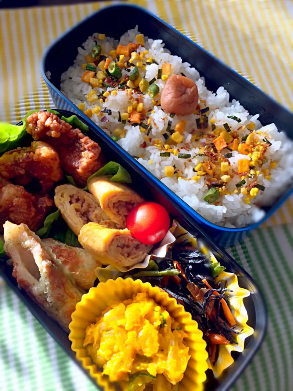 Snapdishの料理写真:旦那くんのお弁当|meguさん