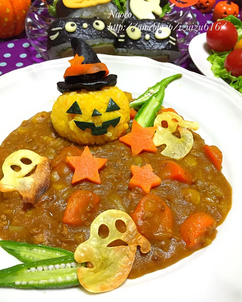 🎃ハロウィンデコスパイシーカレー🎃|naocoisaさん