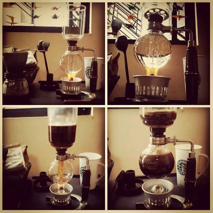 process of syphon; process of happiness. #indonesiancoffee #baligitgit #arabica|Anisa Suci Bulan Sariさん