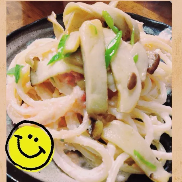 Snapdishの料理写真:たらこパスタのトッピング|watamaru920さん