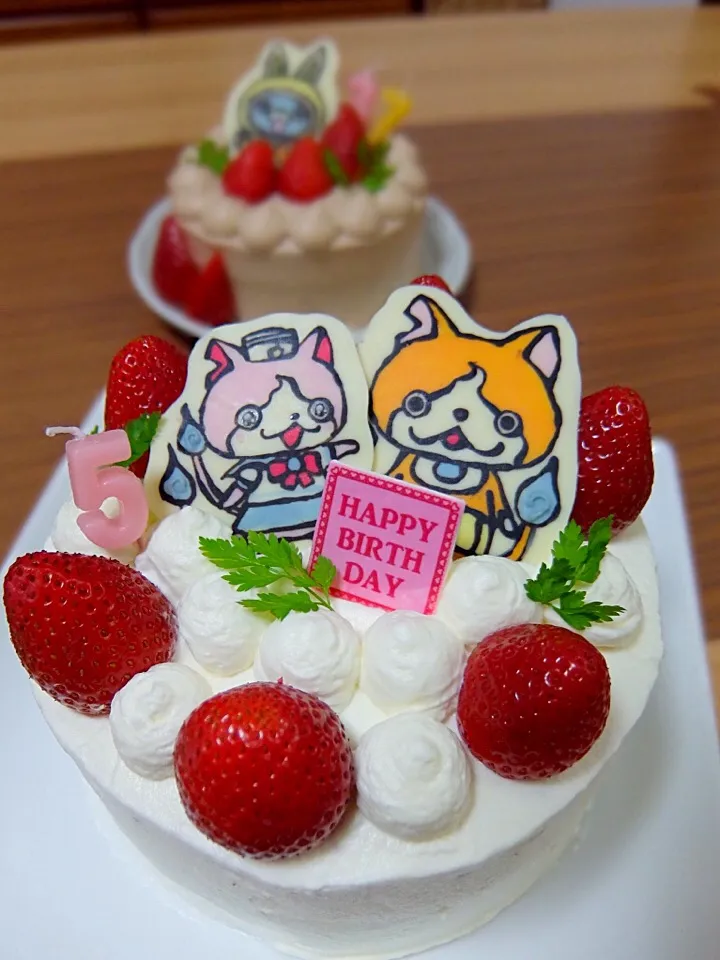 誕生日ケーキ‎( ˙º̬˙ )و ̑̑|komachi♡さん