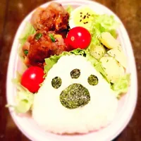 わんこの足跡おにぎり弁当🐶|桐さん