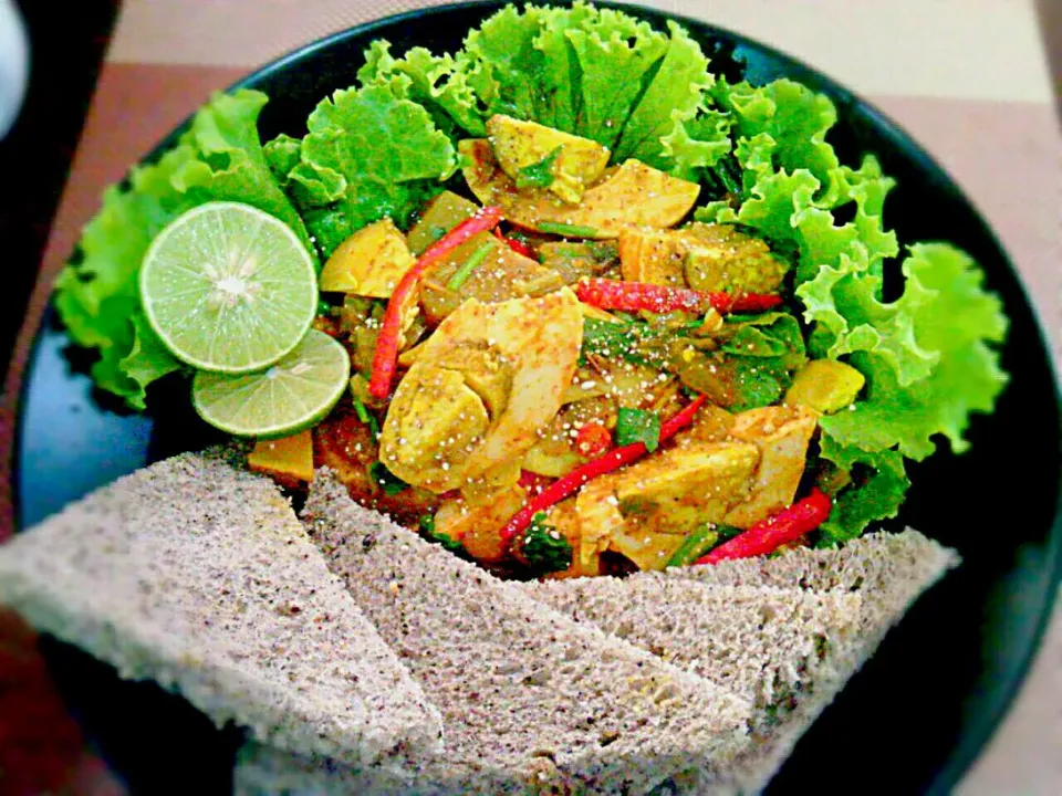 Egg Roast Curry (Kerala India Cuisine) w/ Sesame Bread✔|🌼 Pooja's Kitchenette 🌼さん