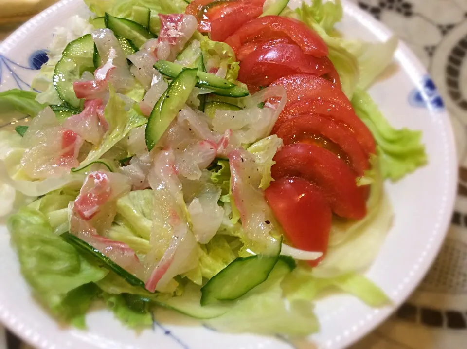 まだ続いてた💦（笑）「真鯛のカルパッチョ🐟」😋|アライさんさん