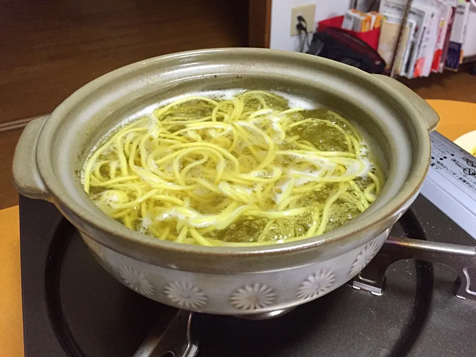 常夜鍋の〆にラーメン!  (^-^)|Kei Satoさん