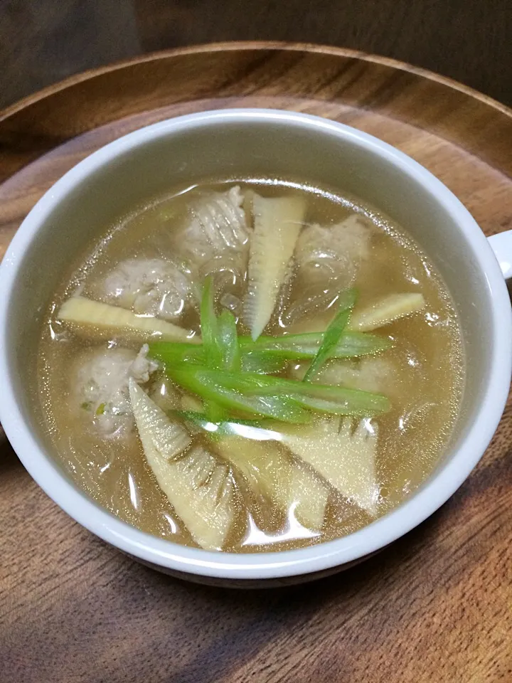 Snapdishの料理写真:春雨と肉団子の中華スープ|しょうこさん