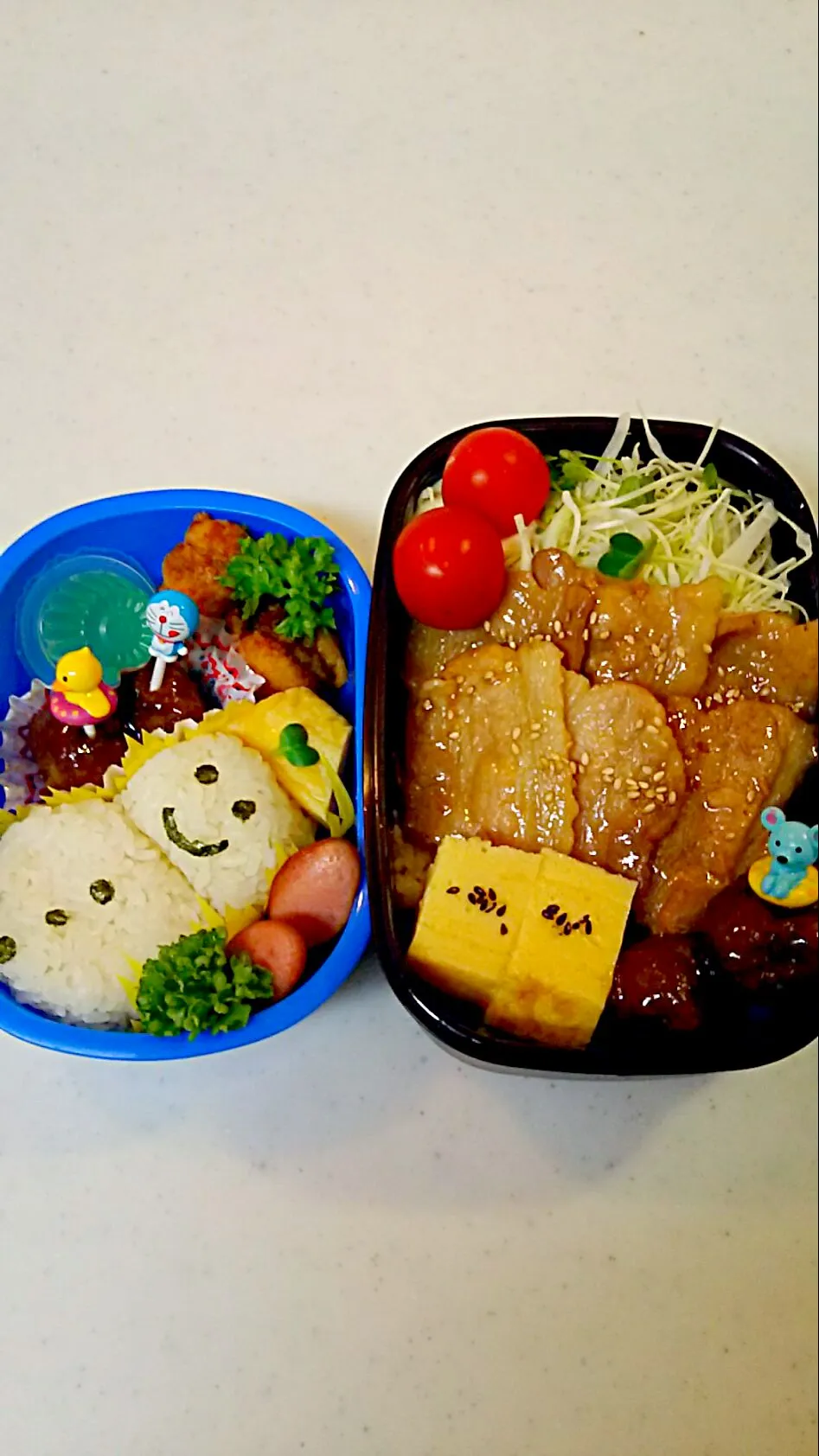 今日の長男弁当🍱と三男君雪だるま⛄弁当🍱〰💃|Sayakaさん