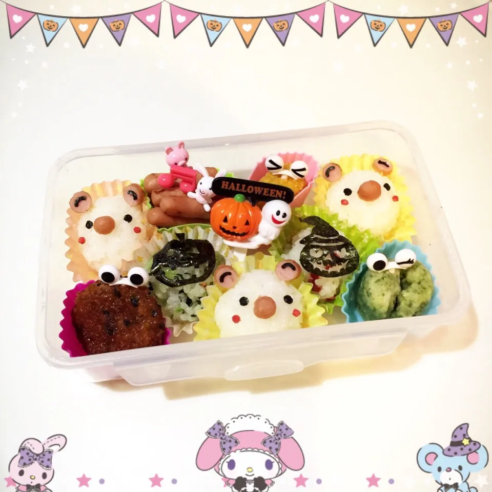 ハロウィン❤︎くまさんにぎり弁当|Makinsさん