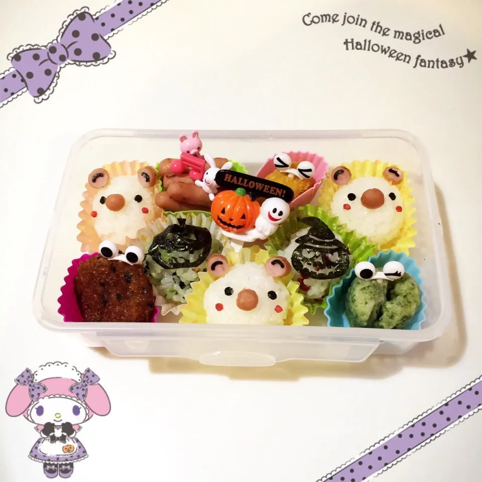 ハロウィン❤︎くまさんにぎり弁当|Makinsさん