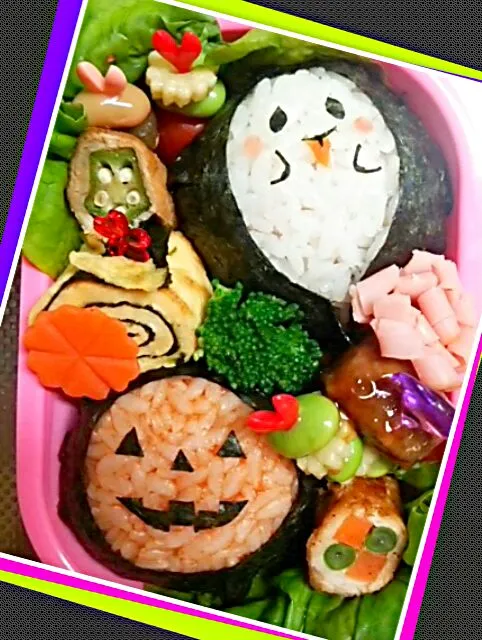 Snapdishの料理写真:★親子遠足弁当～娘っ子用～★キャラ弁ハロウィン|kitchentomokoさん