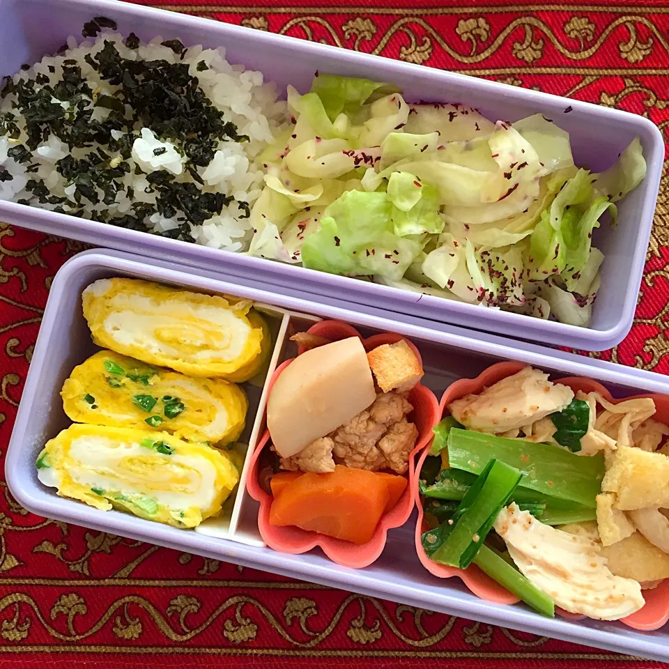 鶏ささみと小松菜のごま和え弁当|もえさん