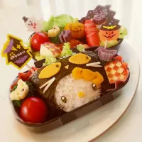 ﾊﾛｰｳｲﾝｷﾃｨ*おにぎらず弁当～♪