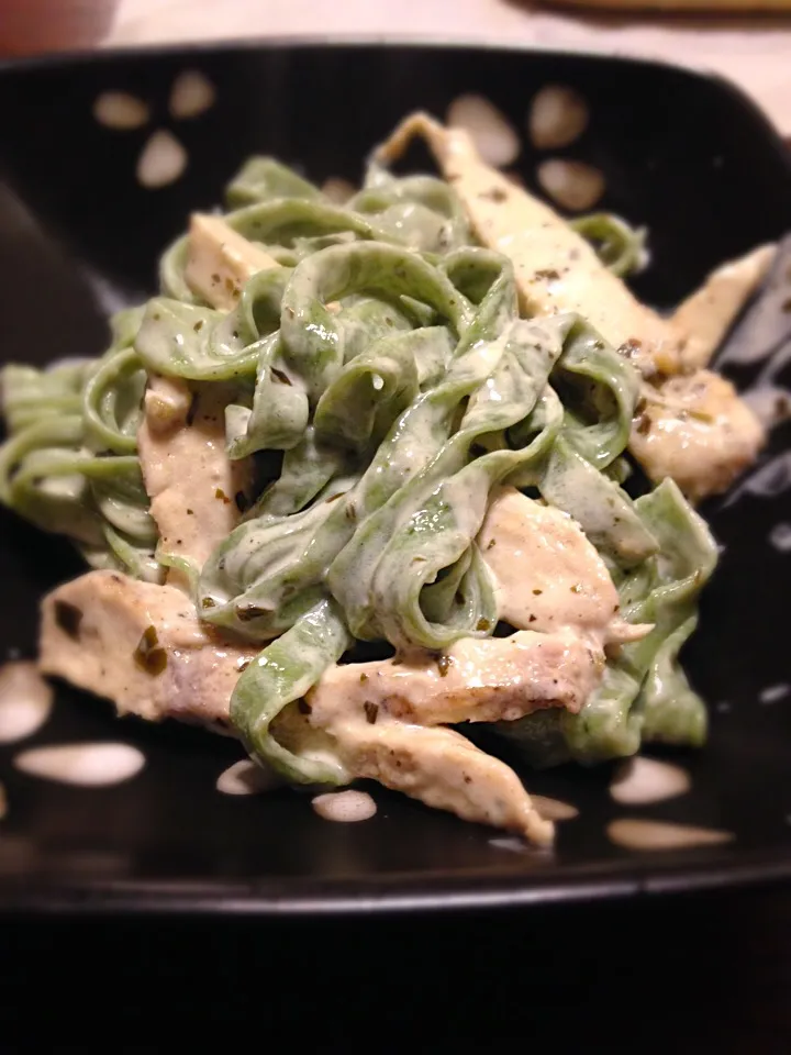 Spinach Pasta with Grilled Chicken|Jason Vermetteさん