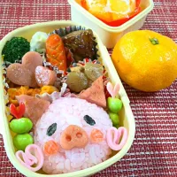 我が家流、チビッ子ちゃん弁当。