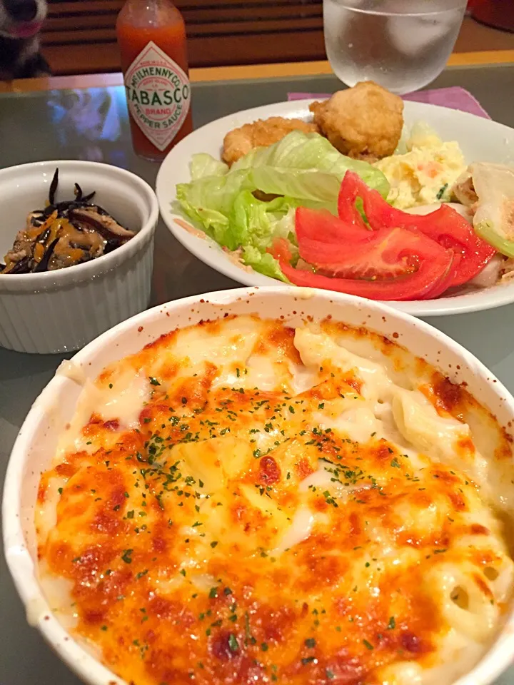 今夜からしばらく1人ご飯☆…手抜きでゆるみすぎて、食べる直前お皿ブチまけてしまったー😱ショボーン|Tomomi Booさん