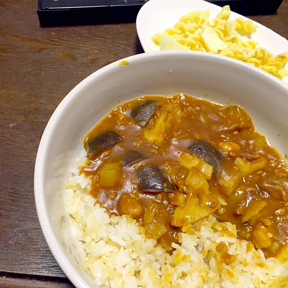 ナスと蓮根のキーマ風カレー|AKANEmaru☺︎さん