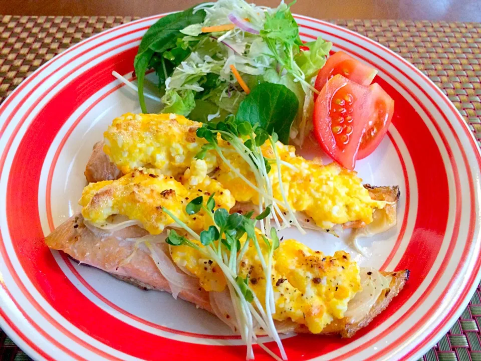 Tartar sauce grilled salmon🐟ｻｰﾓﾝのﾀﾙﾀﾙ焼き|🌈Ami🍻さん