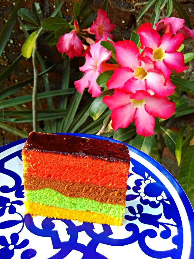 Rainbow Cake. 🌈🍰👌😀
#rainbowcake #dessert #homemade|Frida Rahmawatiさん