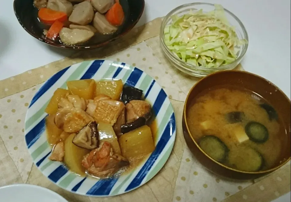 Snapdishの料理写真:大根と鶏肉のオイスターソース煮|chocoさん