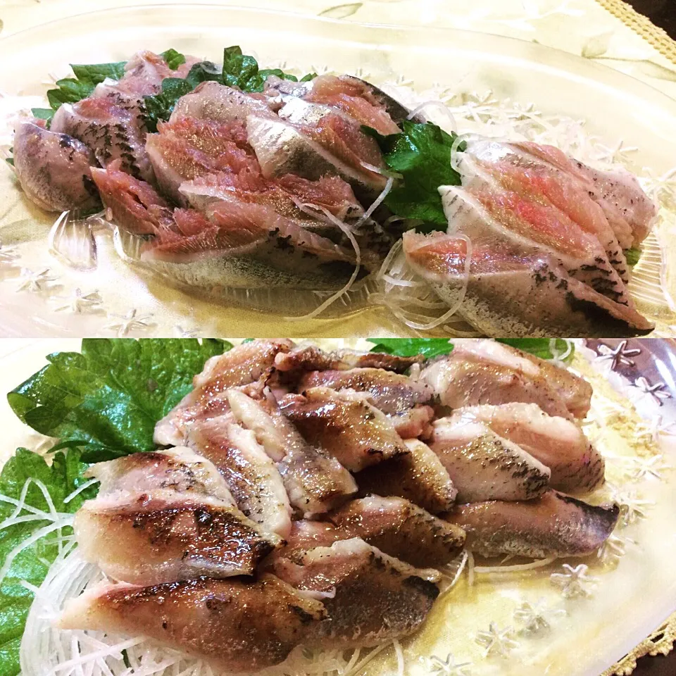 イワシの炙り使用前🐟使用後😋|アライさんさん