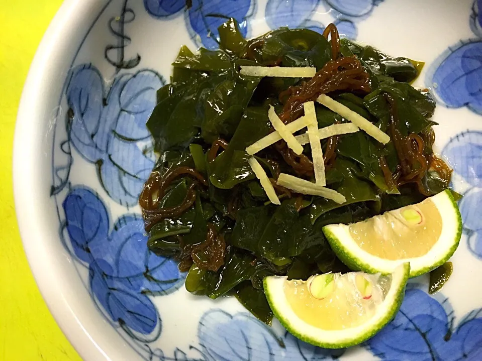 ワカメともずくの酢の物|ゆきさん