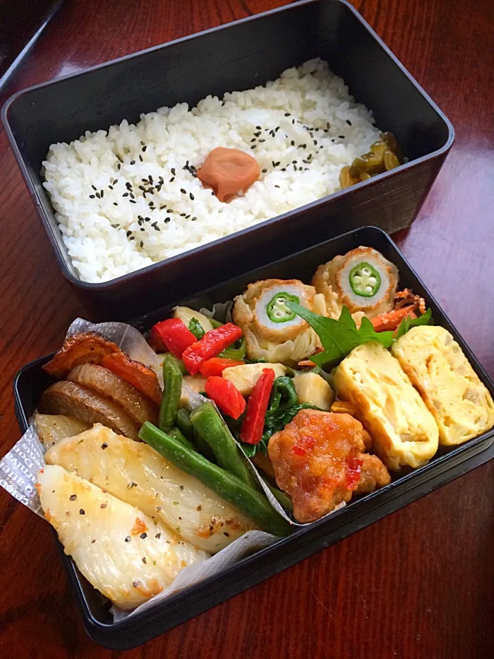 カレイのレモンバター焼き弁当|二キィさん