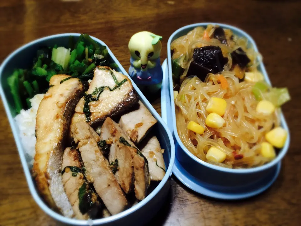 Snapdishの料理写真:昨日のゆーはんそのまんま弁当ヾ(＠⌒ー⌒＠)ノ一品足すはずが入らないorz|もっつぁさん