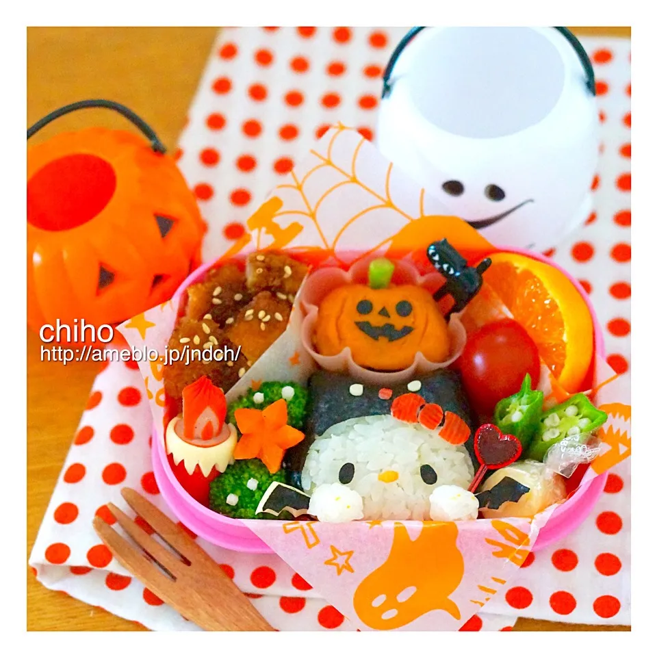 ハロウィン☆コウモリキティちゃん弁当|chihoさん