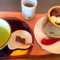 Snapdishの料理写真:生茶ゼリィ & 薄茶|まろんさん