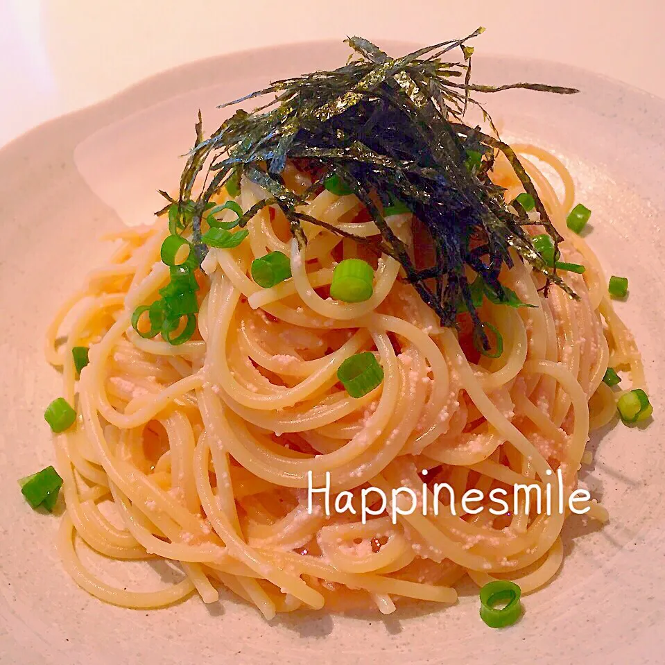 Snapdishの料理写真:明太子スパゲティ|Happinesmileさん